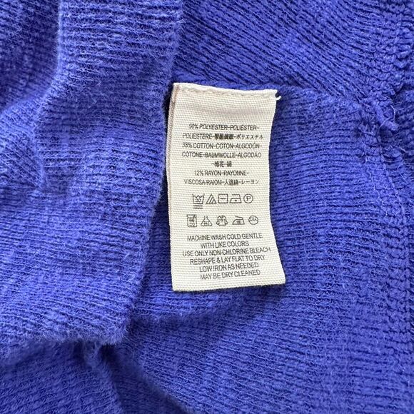 Free People We the Free Egyptian Blue Palisades Off the Shoulders sweater XS - Picture 7 of 8